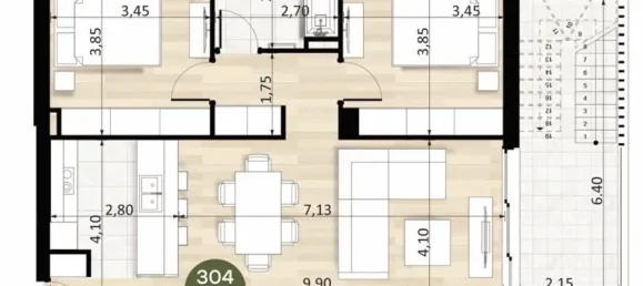 Ático de 2 dormitorios en Mouttagiaka, Cyprus No. 25714 12