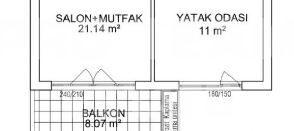 3 rooms Apartment in Altintash, Turkey No. 26941 19
