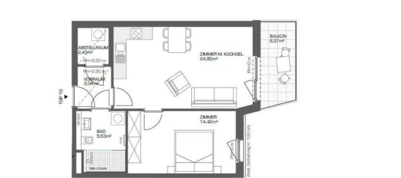 2 rooms Apartment in Vienna, Austria No. 188803 18