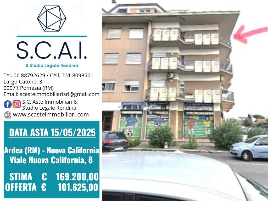 Квартира с 3 спальнями в Ардеа, Италия № 93902