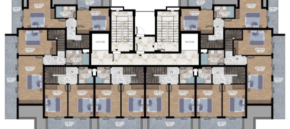 2غرفة شقة في Alanya, Turkey رقم 9960 13