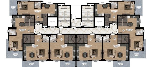 2غرفة شقة في Alanya, Turkey رقم 9960 15