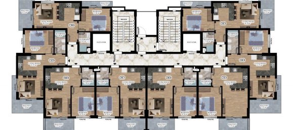 2غرفة شقة في Alanya, Turkey رقم 9960 16