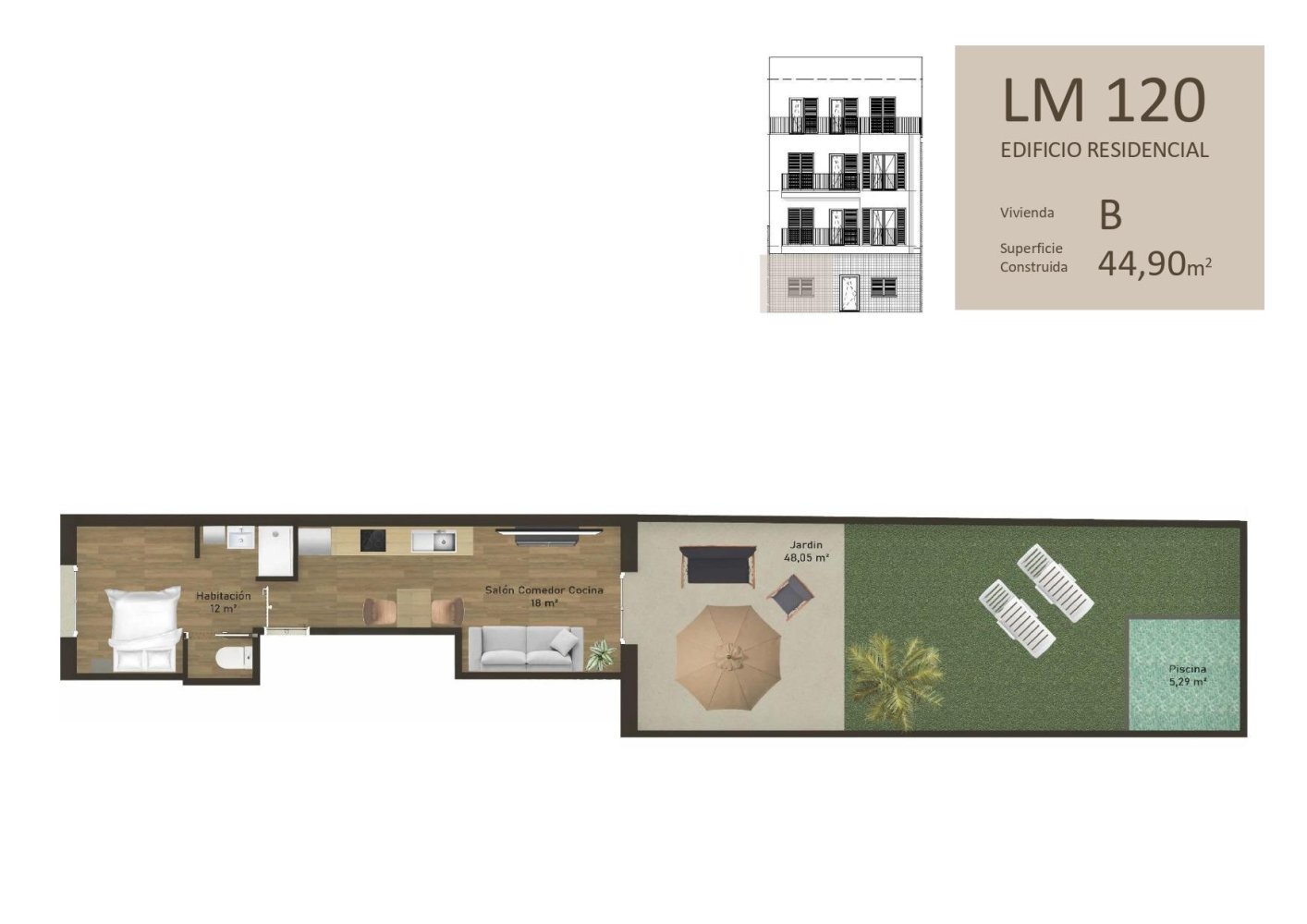 1 bedroom Apartment in Palma de Majorca, Spain No. 281939