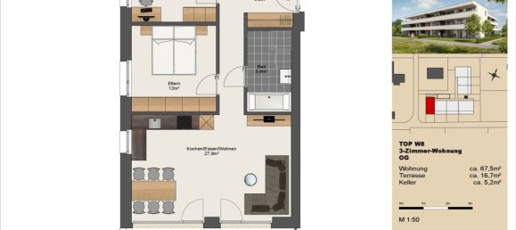 3 rooms Apartment in Feldkirch, Austria No. 124685 2