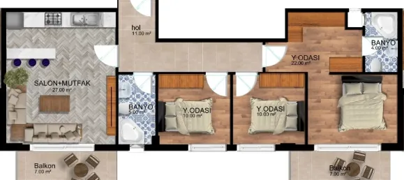 Apartment 3+1 in Dosemealti, Turkey No. 33284 10