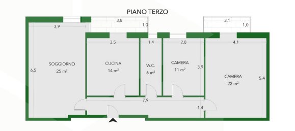 3 rooms Apartment in Molfetta, Italy No. 21988 85