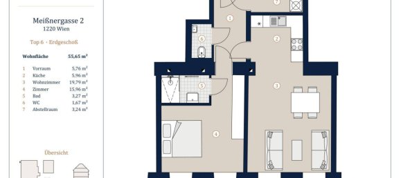 2-salle Appartement à Vienna, Austria No. 141029 8