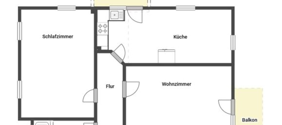 Квартира с 1 спальней в Эслинген, Германия № 368848 14