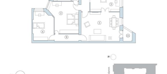 Квартира с 4 спальнями в Шарлоттенбург, Германия № 327476 15