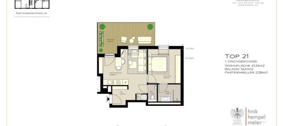 2 rooms Apartment in Penzing, Austria No. 188821 18