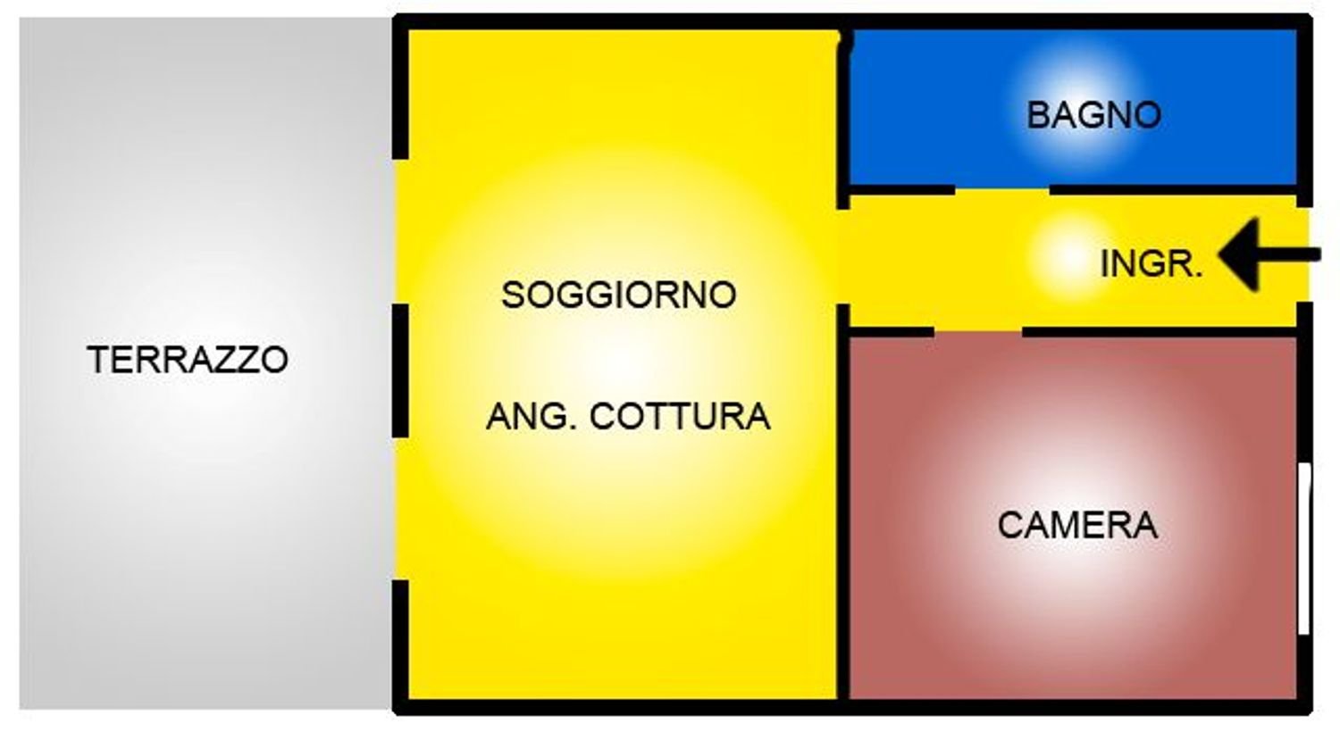 2غرفة شقة في Bologna, Italy رقم 98444