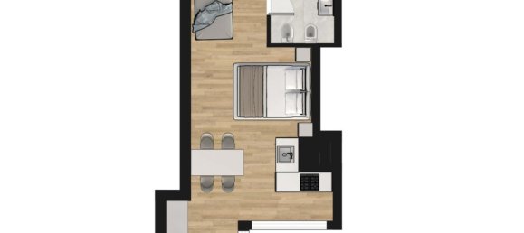 Apartamento T1 em Bologna, Italy N.º 376771 27