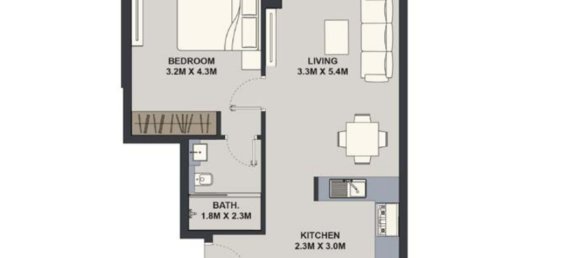 1 bedroom Apartment in Maison Elysee 2, Jumeirah Village Circle, UAE No. 65315 2