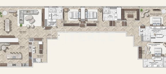 3 Schlafzimmer Wohnung in Dubai, UAE, Nr. 102507 16