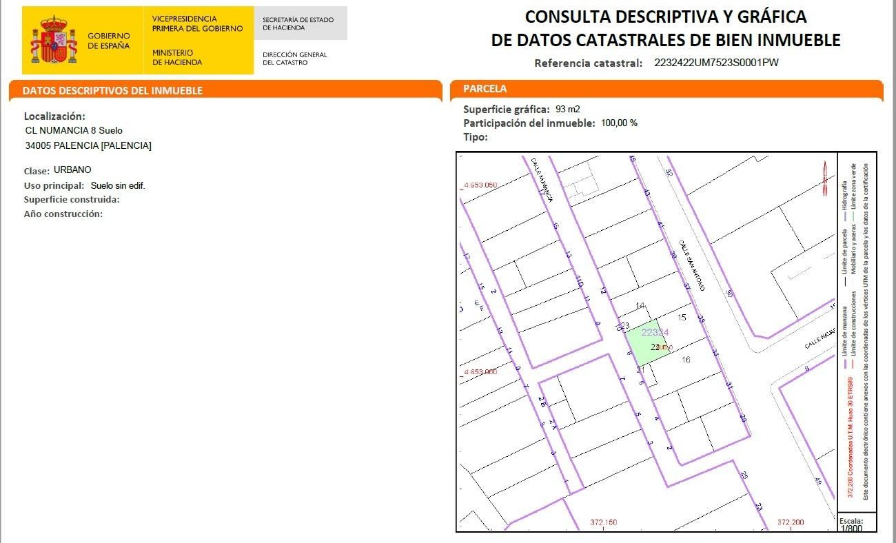 Terrain à Palencia, Spain 93m² No. 162516