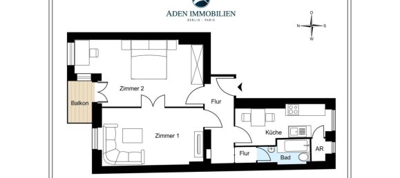 2غرفة شقة في Wilmersdorf, Germany رقم 48590 29