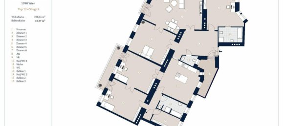 5-salle Appartement à Alsergrund, Austria No. 12769 21