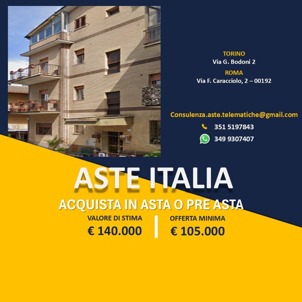 Apartamento de 3 habitaciónes en Rome, Italy No. 8896