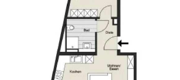 1 Schlafzimmer Wohnung in Cologne, Germany, Nr. 180034 2