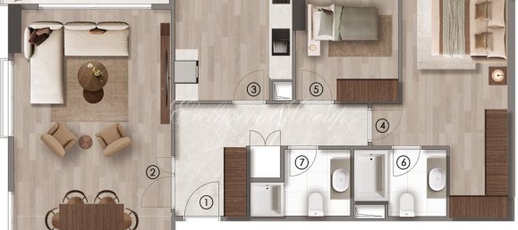 Wohnung 1+1 in Istanbul, Turkey, Nr. 28959 12