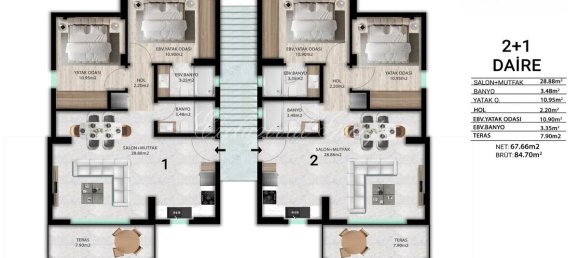 Villa 2+1 in Bodrum, Turkey No. 28928 19