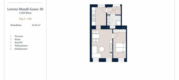 2 rooms Apartment in Ottakring, Austria No. 226577 13