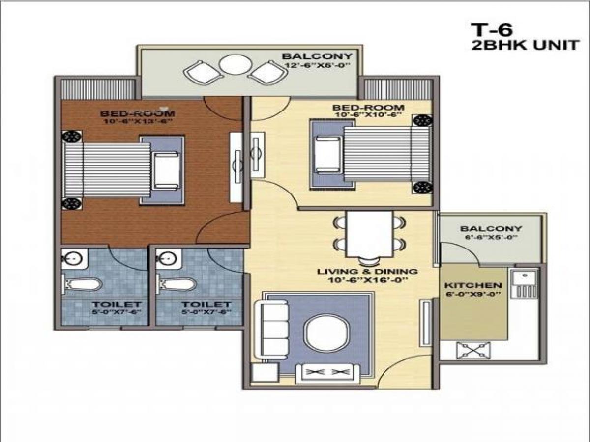 2 bedrooms House in Ghaziabad, India No. 4146