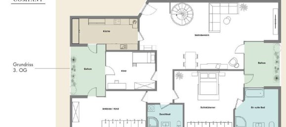 Дуплекс с 4 спальнями в Бонн, Германия № 238253 26