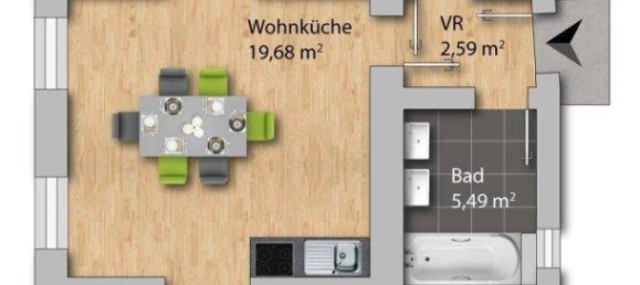 Apartamento de 2 divisões em Krems an der Donau, Austria N.º 93237 9