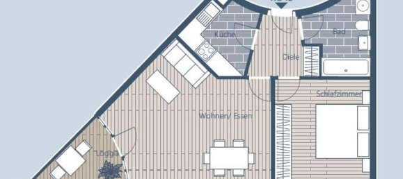 2غرفة شقة في Leipzig, Germany رقم 45524 6