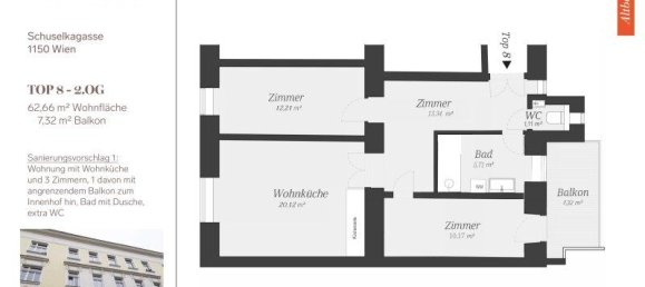 Apartamento de 3 divisões em Rudolfsheim-Funfhaus, Austria N.º 144862 31
