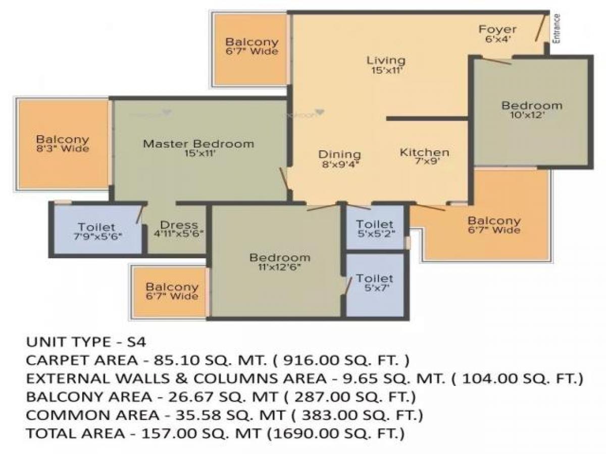 3 bedrooms House in Noida, India No. 48597