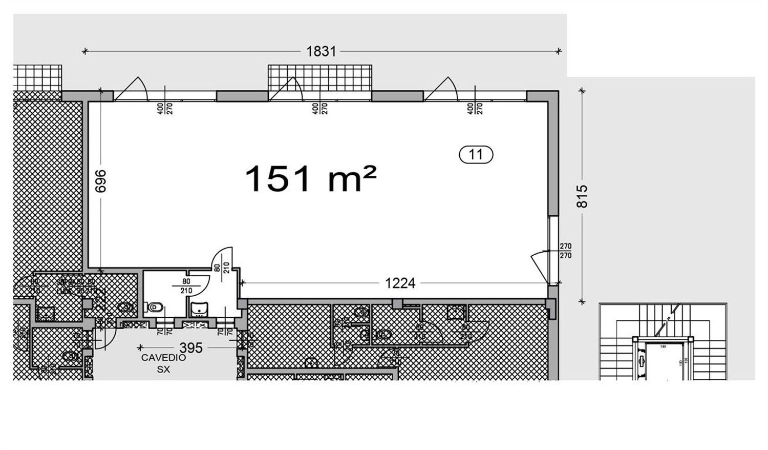 150m² Commercial property in Curtatone, Italy No. 289701
