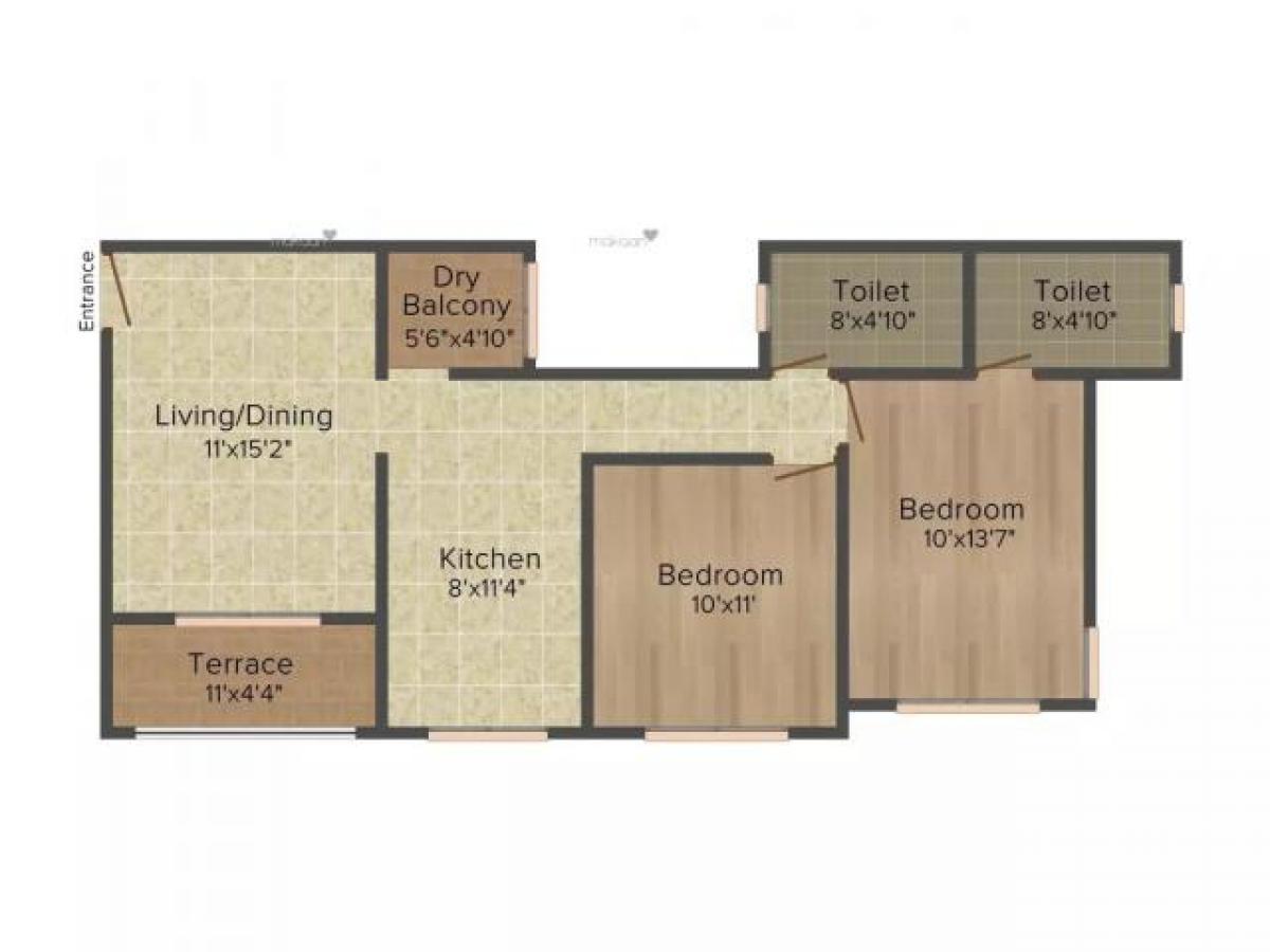 2 bedrooms House in Pune, India No. 11941