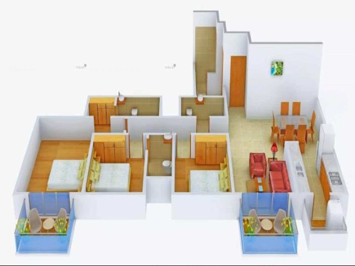 3 bedrooms House in Gurgaon, India No. 7111