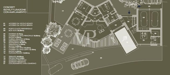 Вилла с 5 комнатами в Бардолино, Италия № 29723 12