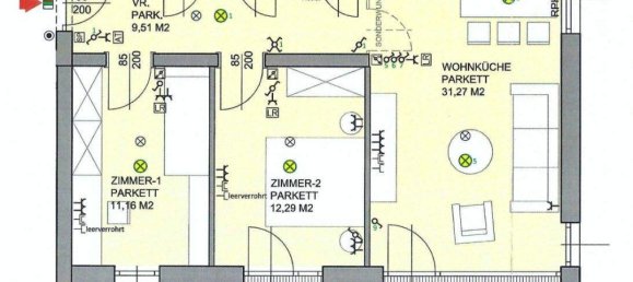 Квартира с 3 комнатами в Мосбург, Австрия № 187882 8