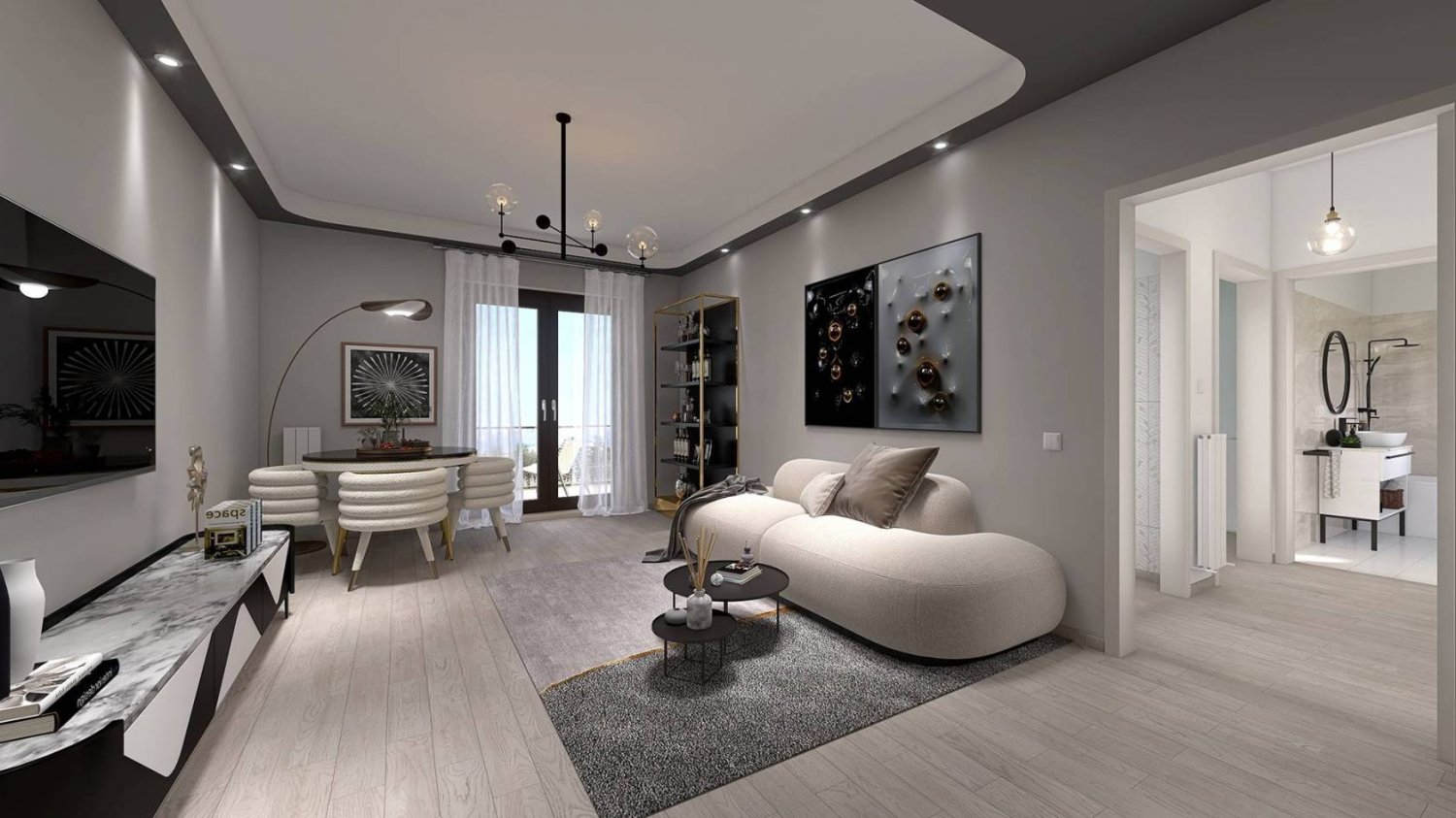 Квартира с 2 спальнями в Сесто Сан Джованни, Италия № 56320