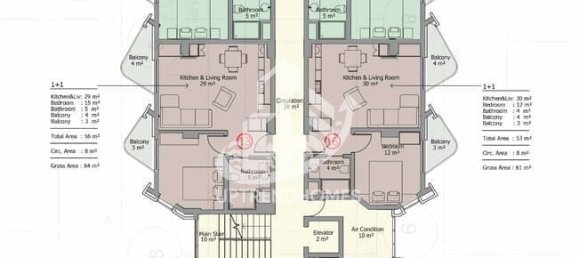 Appartement 1+1 à Mahmutlar, Turkey No. 9167 15