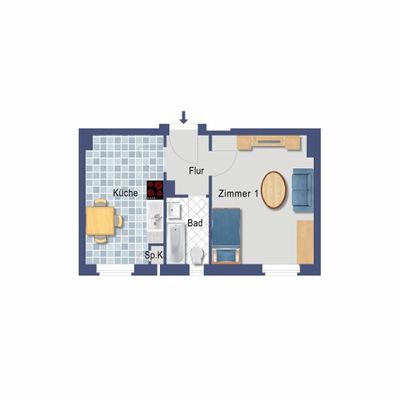 Studio à Tempelhof, Germany No. 57701