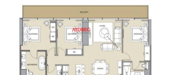 3 Schlafzimmer Wohnung in Dubai Marina, UAE, Nr. 8499 11