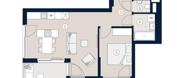 2 rooms Apartment in Dobling, Austria No. 249451 12