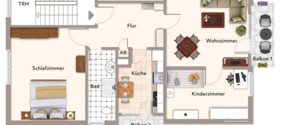 3-Zimmer Wohnung in Stuttgart, Germany, Nr. 312436 2