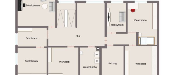 6 غرف نوم منزل في Zollernalbkreis, Germany رقم 95659 33