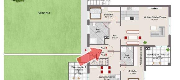 1 Schlafzimmer Wohnung in Deggendorf, Germany, Nr. 263046 11