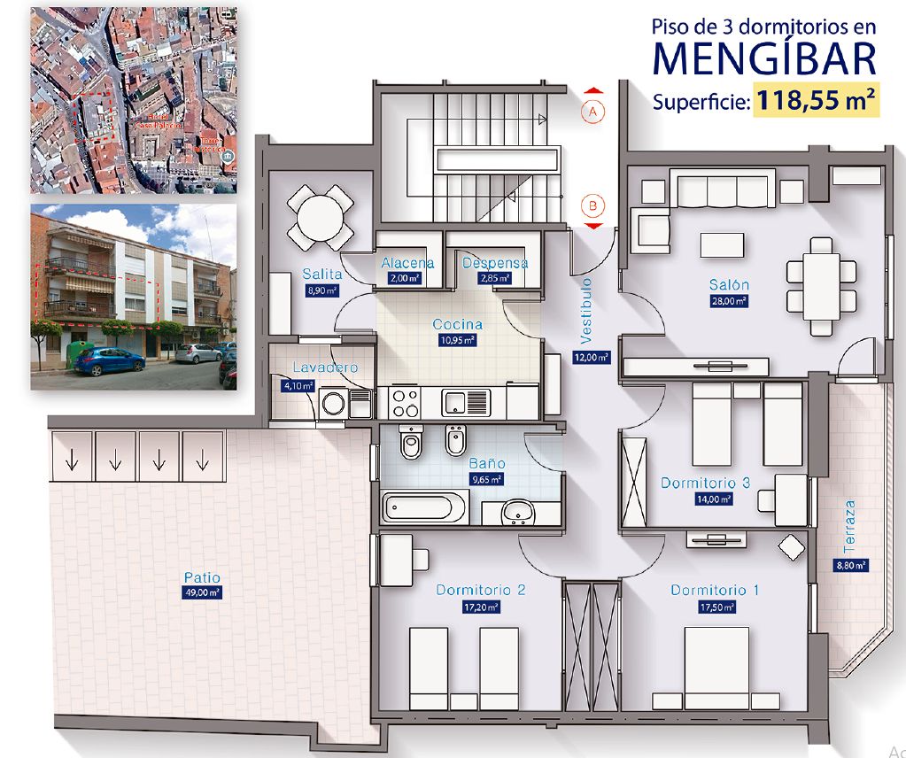 3 bedrooms Apartment in Mengibar, Spain No. 257706