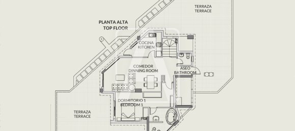 3 غرف نوم بانتهاوس في Calpe, Spain رقم 40991 23