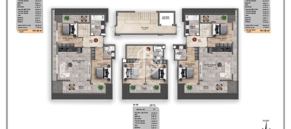 Wohnung 1+1 in Oba, Turkey, Nr. 12105 2