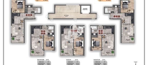 Wohnung 1+1 in Oba, Turkey, Nr. 12105 4